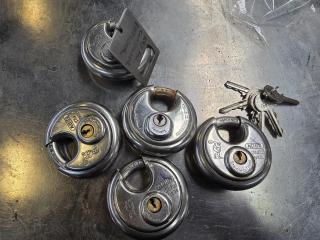 5 x Keyed Padlocks