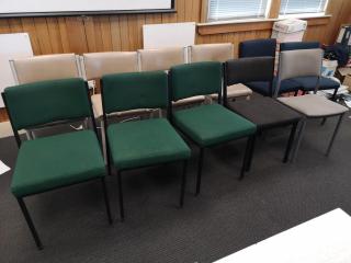 11x Assorted Stackable Office Chairs