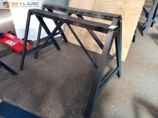 Pair of Heavy Duty Steel Saw Horses