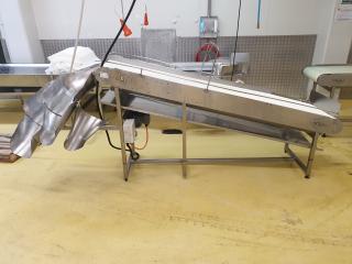 Stainless Elevated Bagging Conveyor