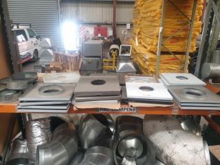 Large Lot of Internal House Flue Covers