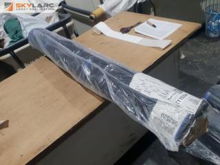 Roll of Black Damask Fabric