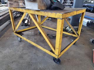 Steel Workshop Table Trolley
