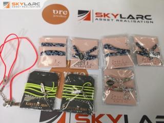 8x Kirsten Ash Assorted Liberty Bracelets & Coloured Cords