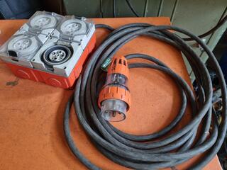 6-Metre 3-Phase Power Extension Lead w/ 4-Plug 3-Phase Power Board