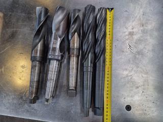 5x Morse Taper No.4 Shank Drills