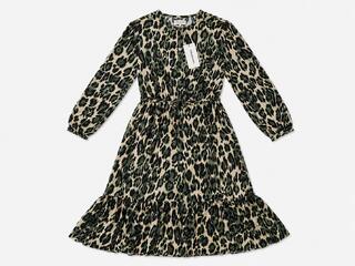Lollys Laundry Anastacia Dress Leopard Print -  Size L