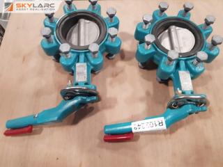 2 x 4" Butterfly Valves