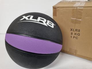 XLR8 8kg Rubber Medicine Ball, New