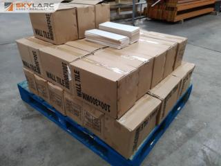 1400+ Gloss White Ceramic Wall Tiles, 300x100mm Size