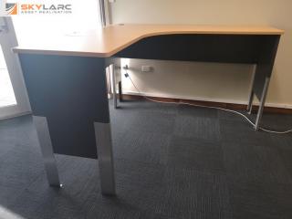 Tall Office L-Shape Corner Workstation Desk