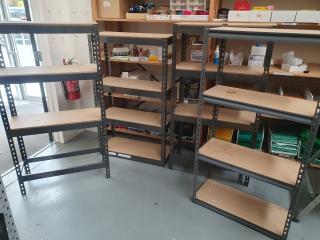 4 Warehouse Shelving units