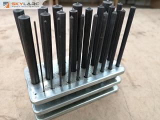 Set of 23x Centre Punches, 1.5mm to 13mm