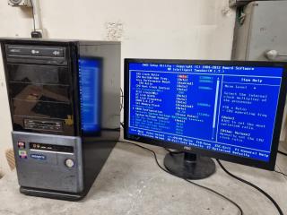 Custom Desktop PC with AMD Processor, Windows 10, AOC Monitor