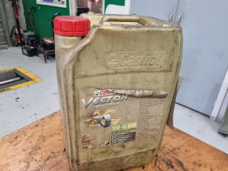 Castrol Vecton Long Drain 10W-40 E6/E9 Engine Oil, Unopened 20L Jug