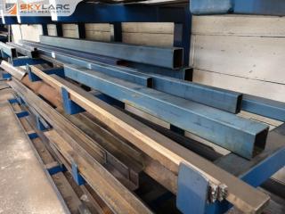 14x Assorted Lengths of Industrial Steel Materials