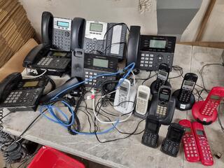 Assorted Office De t and IP Corded & Cordless Phones