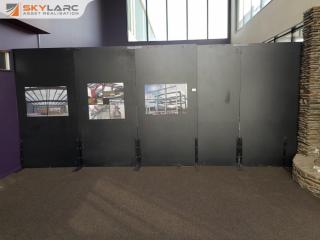 Set of Large Black Room Dividers