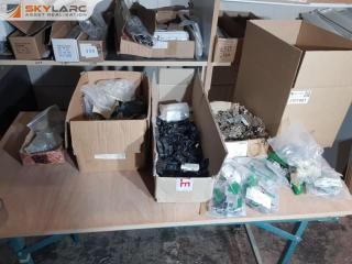 Assorted Hinges and Cabinetry Parts