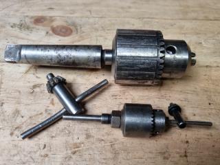 2x Keyed Drill Chucks, 16mm.& 6.5mm