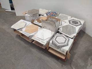 170+ Assorted Style Hexagonal Ceramic Tiles (10M²+)