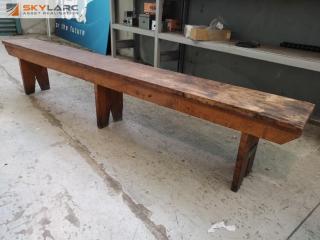Rustic Wood Bench Seat
