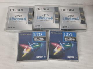 Fujifilm LTO Ultrium Data Cartidges, 5x Units, New