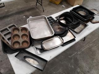 Assorted Comnercial Kitchen Baking Pans, Trays & More