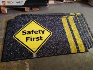 5x Safety First Workshop Commercial Floor Mats, 850x1500mm
