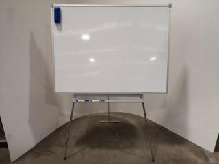 1200x900mm Office Whiteboard w/ Adjustable Stand