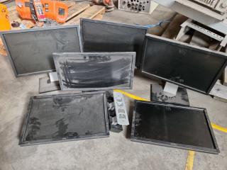 6x Dell 19" LCD & 20" LED Monitors