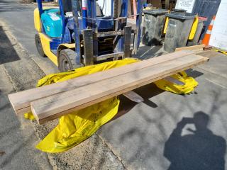 4 x Lengths of Hardwood Timber