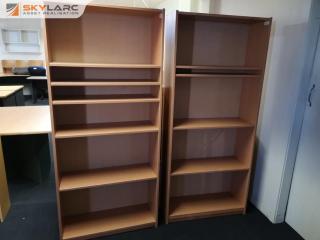 2x Standard Office Bookshelf Storage Units