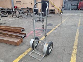 Large Tyre Sackbarrel 2-Wheel Gas Bottle Trolley