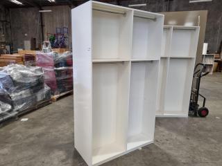 Double Sided Large Shelving / Hanging Rack Cabinet