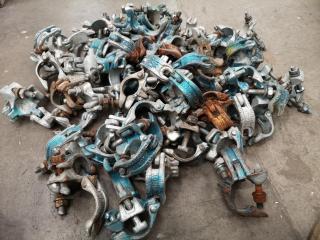 50x Fixed 90-Degree Scaffolding Clamps
