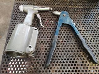 AmPro Air / Hydraulic Riveter + bonus  Eclipse Hand Riveter