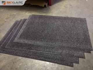 5x Heavy Duty Carpeted Floor Mats, Commercial Grade, 1140x1780mm