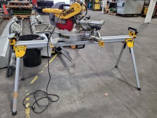 DeWalt Double Bevel Sliding Compound Mitre Saw w/ Stand