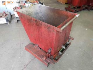 Forklift Tipping Metal Bin