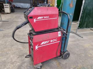 BOC MIG 320R Remote Welder with WF2 Wire Feeder