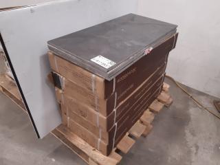 44 x Polised Dark Grey Ceramic Tiles (7.92m²)