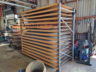 Heavy Duty Pallet Racking Type Storage Shelving Assembly