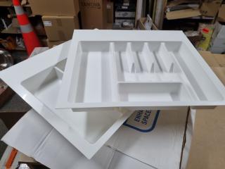 2x Italio Cutlery Tray Drawer Inserts, New