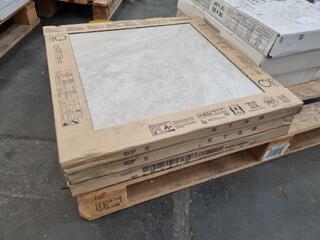12x Porcelain 600x600mm Tiles