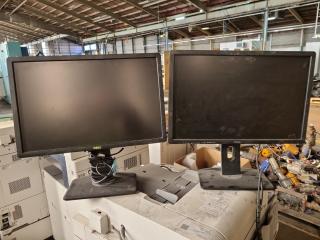 2x Dell 22" LED Monitors