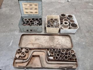 Large Assortment of Socket Pieces