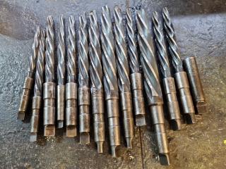 13x Assorted Morse Taper Reamers + Toolbox