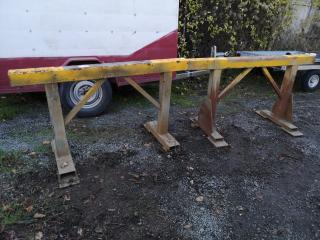 Pair of Heavy Steel Saw Horses
