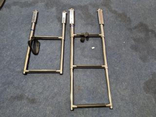 2x Retracting Boat Ladders